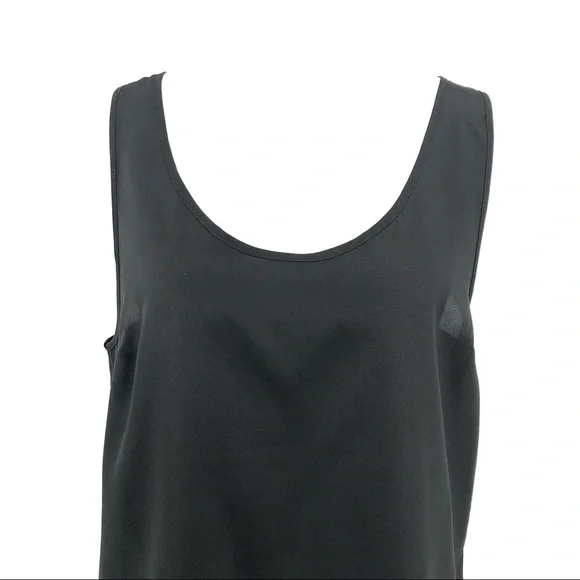Sheer Black Sleeveless Top, Size L - Picture 2 of 8